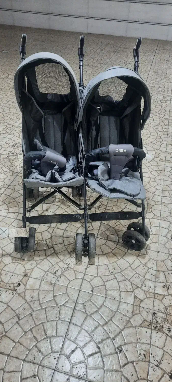 فروش کالسکه دوقلویی دلیجان|کالسکه و لوازم جانبی|رشت, شهرک قدس|دیوار