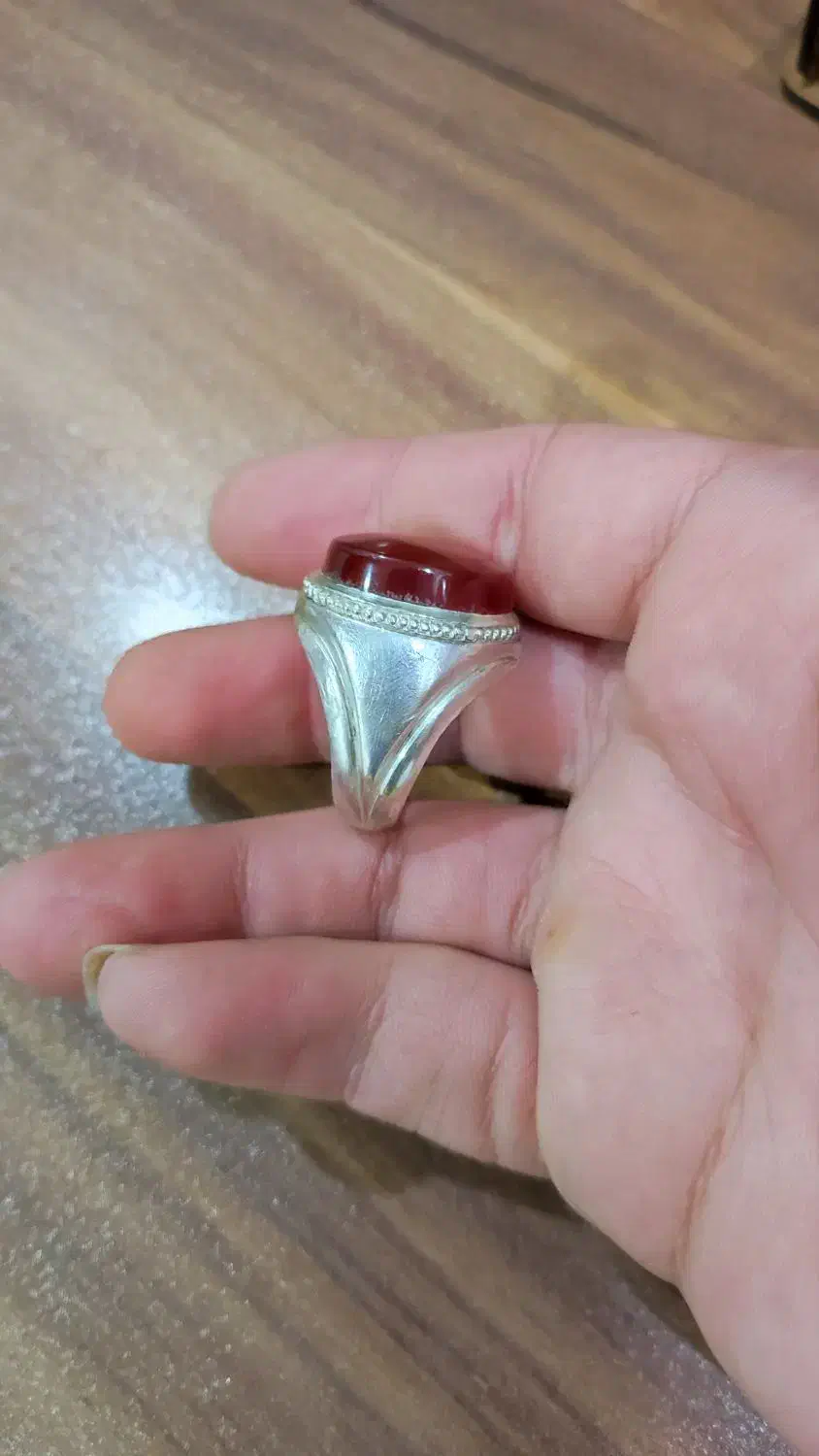 انگشتر عقیق سرخ یمن دستساز|جواهرات|میبد, |دیوار