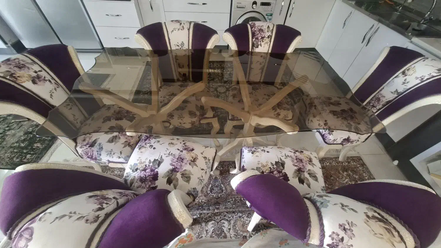 میز ناهارخوری ۶ نفره|میز و صندلی غذاخوری|مرودشت, ثبت احوال|دیوار