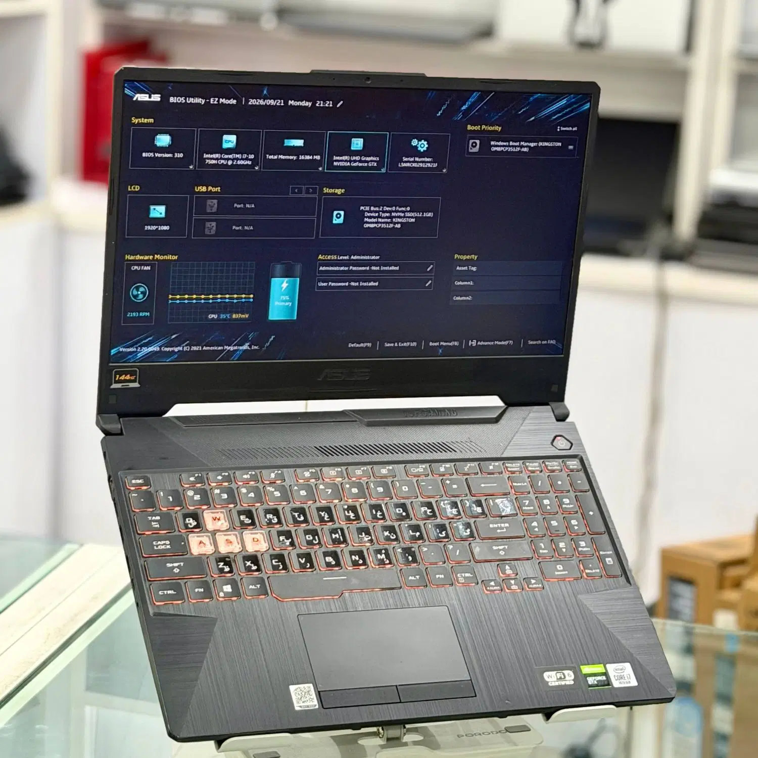 لپتاپ گیمینگ ASUS TUF FX506LU شش گیگ گرافیک|رایانه همراه|شیراز, ملاصدرا|دیوار