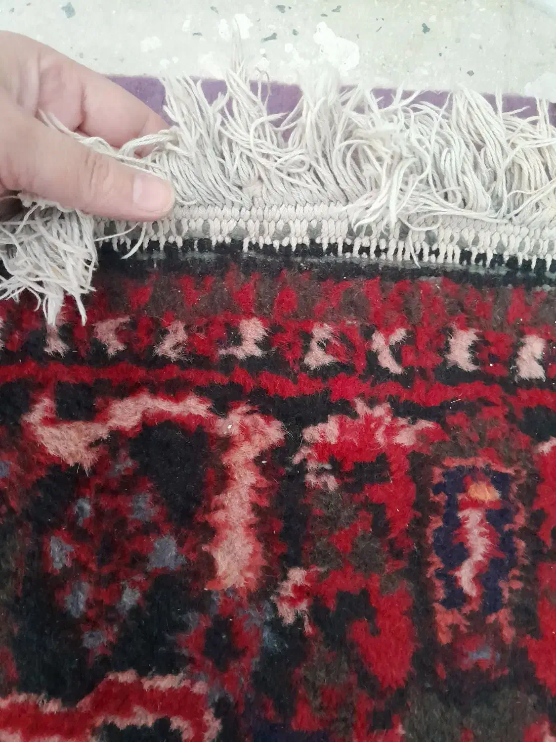 فرش دسنباف  عتیقه|فرش|سرخه حصار, |دیوار