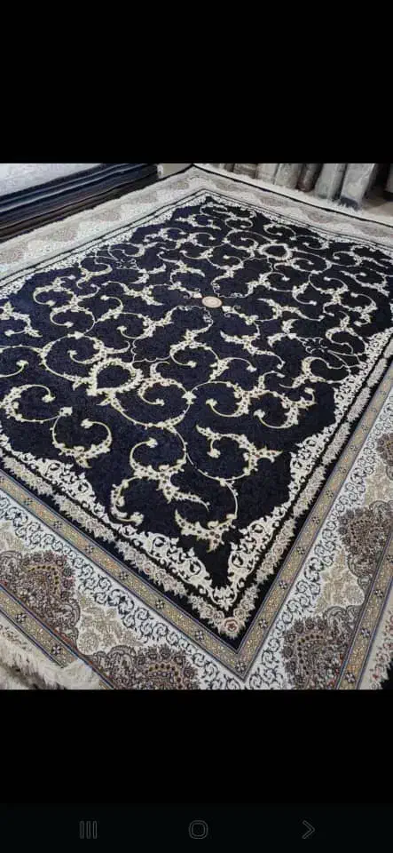 فرش طرح مهدیس 1200 شانه سورمه ای|فرش|سیرجان, |دیوار