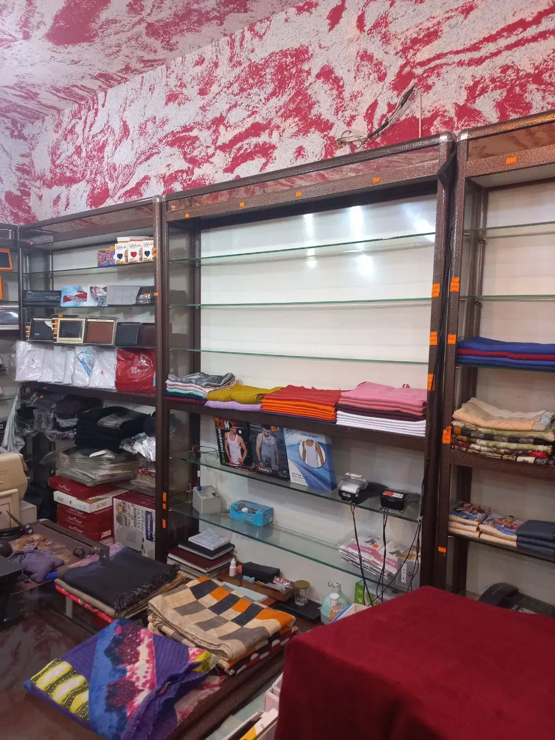 قفسه چهارچوب تمام آلمینیوم وبرنج|کتابخانه، شلف، قفسه‌های دیواری|تبریز, |دیوار