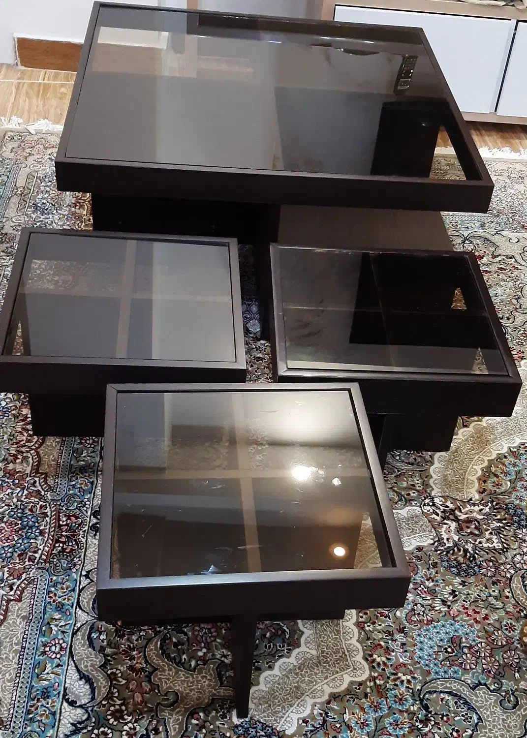 میز جلومبلی به همراه عسلی|مبلمان خانگی و میز عسلی|صومعهسرا, |دیوار