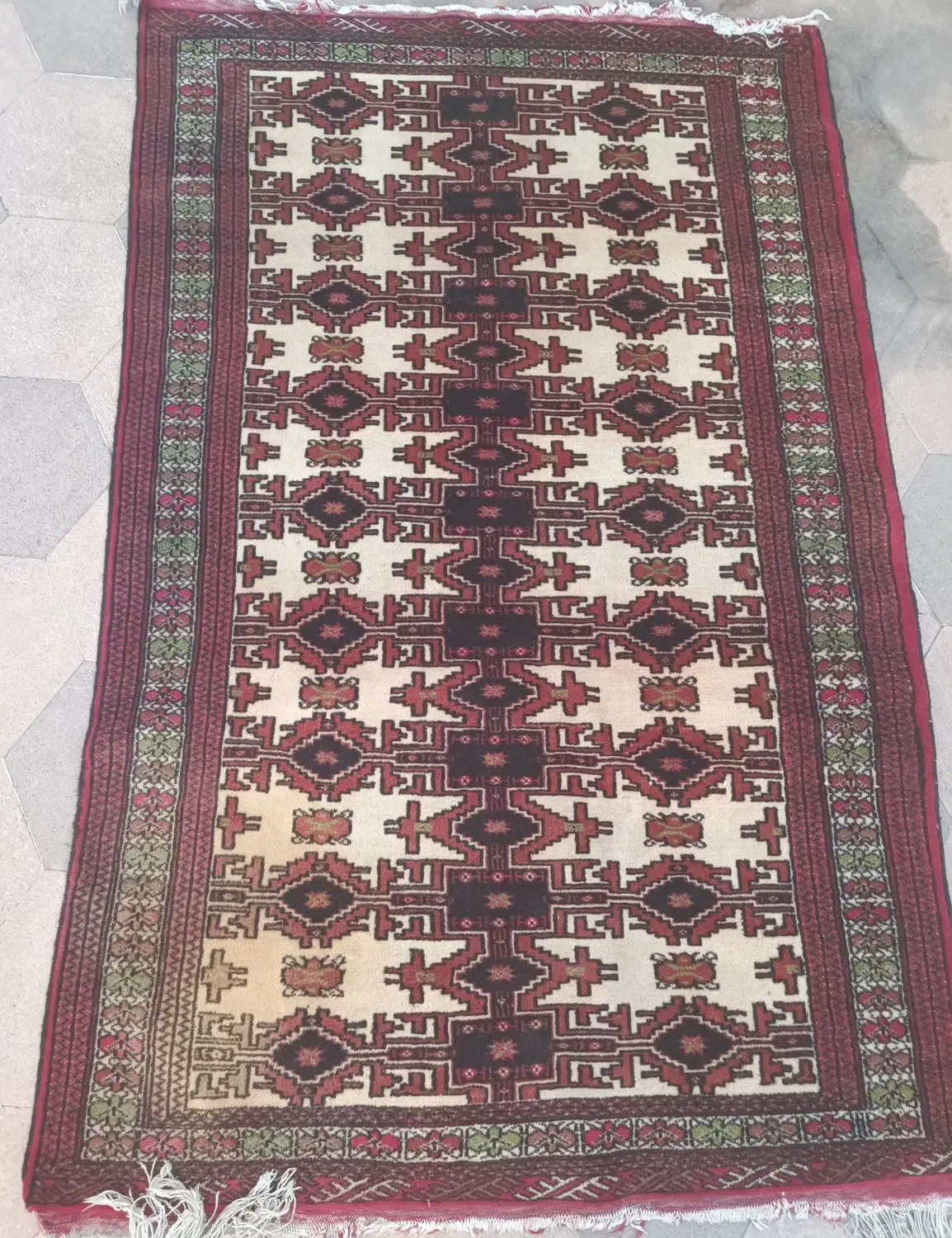 قالیچه عتیقه|فرش|شیراز, تاچارا|دیوار