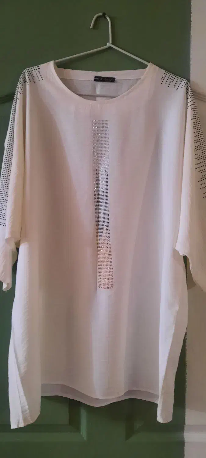 تونیک سفید زنانه|لباس|رشت, استقامت ۱|دیوار