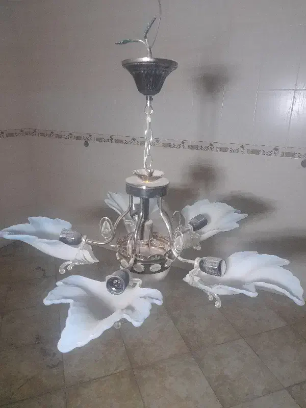 لوستر سالم ۵ شاخه|لوستر و چراغ آویز|تبریز, |دیوار