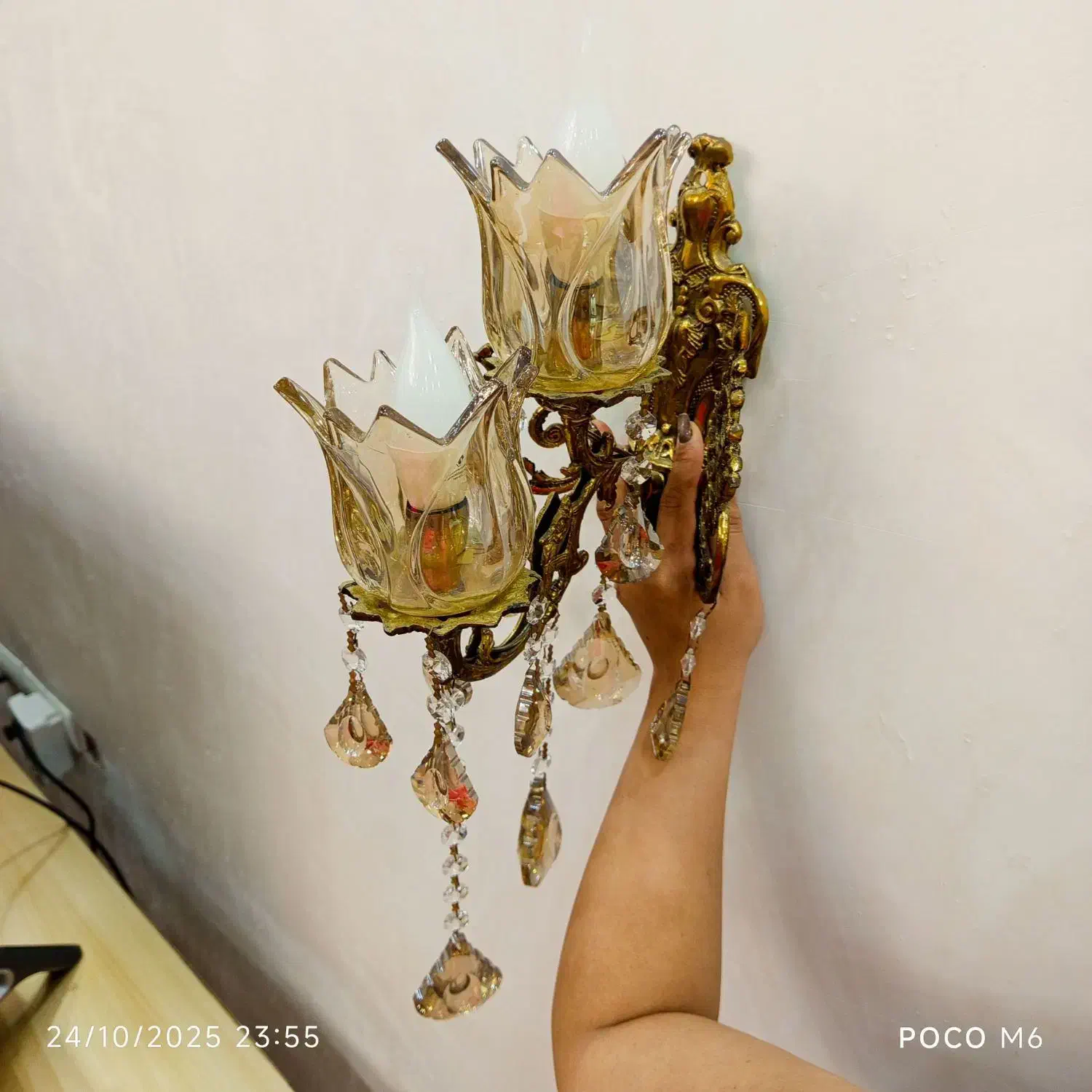 برنز لوستر دیوار کوب|لوستر و چراغ آویز|رباط‌کریم, نصیرشهر|دیوار