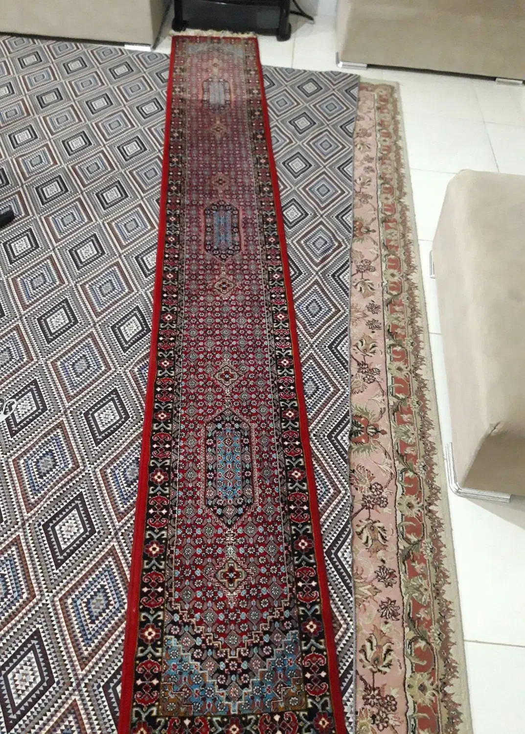 فرش کناره دو عدد کاملا سالم|فرش|کرمانشاه, |دیوار