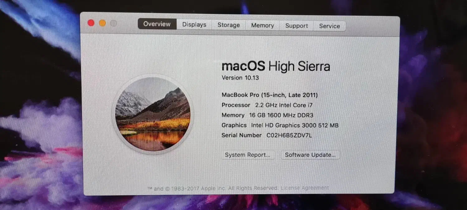 مک بوک پرو|رایانه همراه|تهران, سوهانک|دیوار