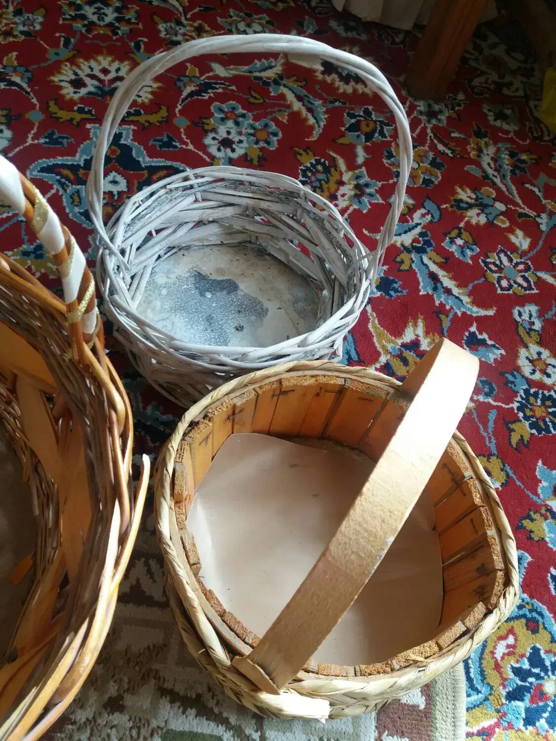 سبد حصیری وبطری تزئینی|صنایع دستی و سایر لوازم تزئینی|مشهد, هفت تیر (حافظ)|دیوار