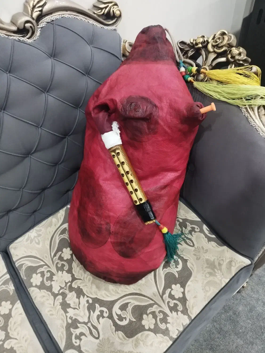 نی انبان|سازهای بادی|اصفهان, سودان|دیوار