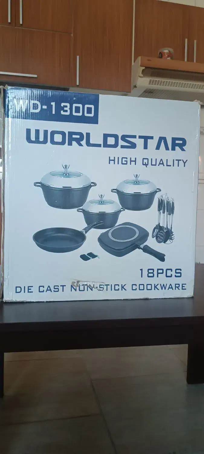 سرویس قابلمه 18 پارچه چدن|ظروف پخت‌وپز|گنبد کاووس, |دیوار