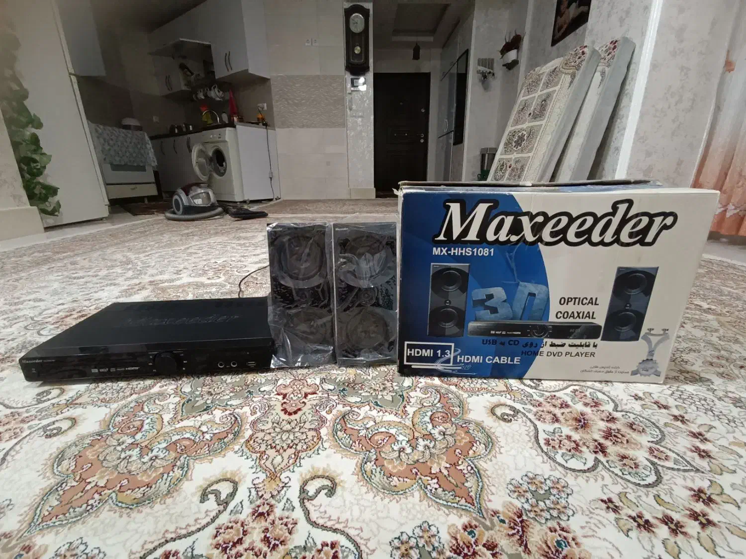 دستگاه DVD مکسیدر همراه با اسپیکر|پخشکننده DVD و ویدیو|بروجرد, |دیوار