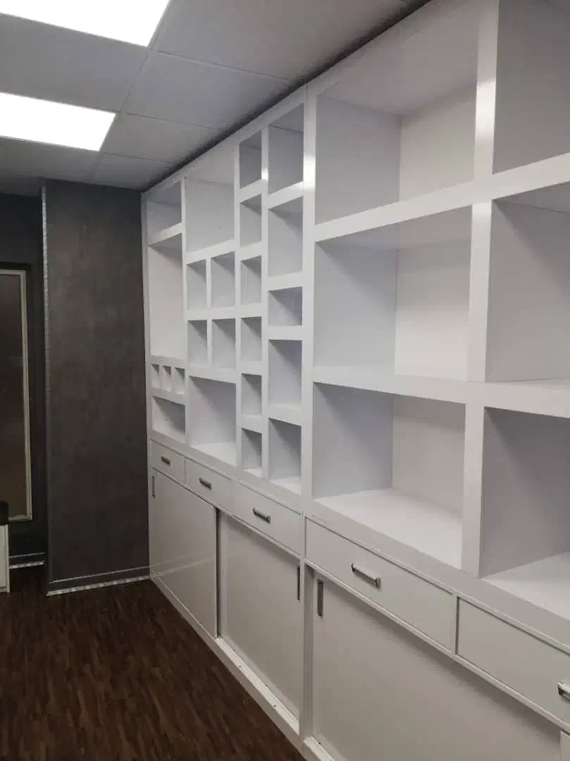 قفسه ویترین کمددار هایگلاس|کتابخانه، شلف، قفسه‌های دیواری|اصفهان, خلجا|دیوار