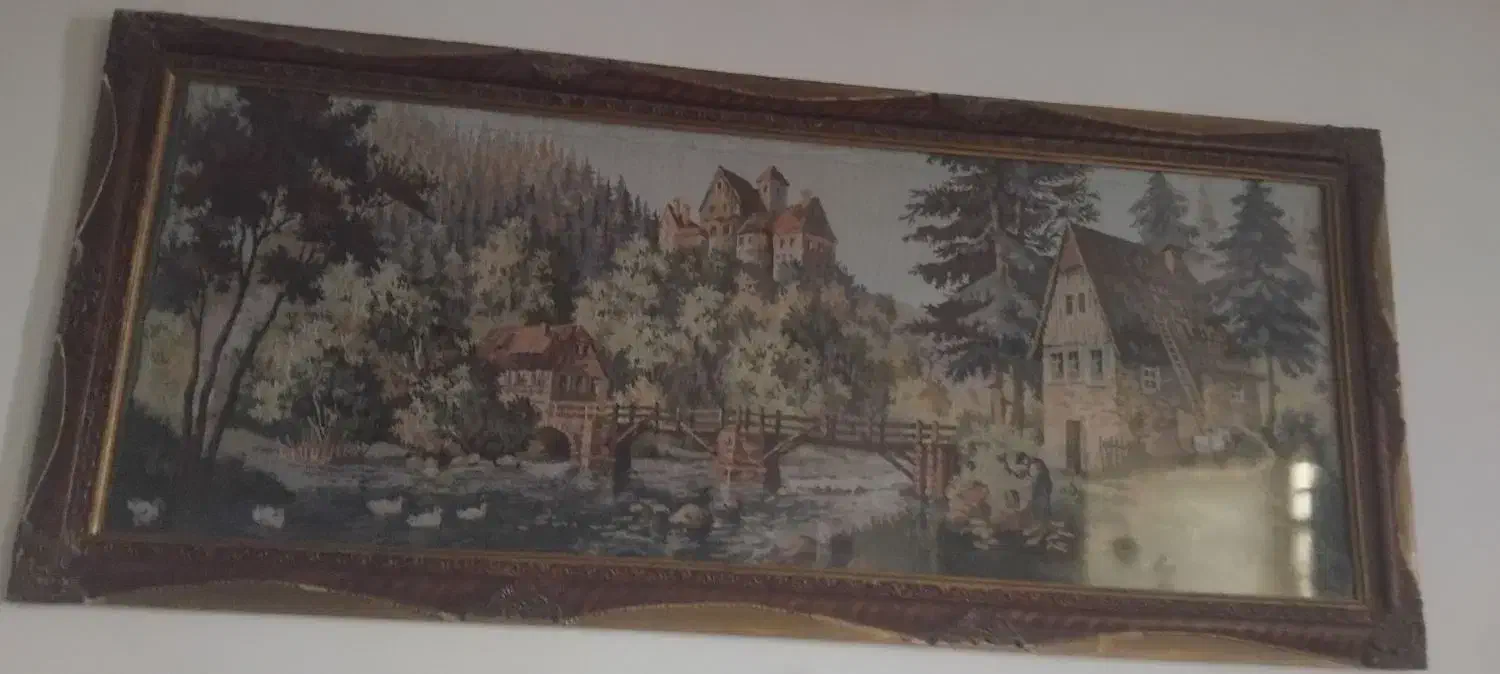 دو عدد قاب بزرگ منظره به فروش میرسد|تابلو فرش|زابل, |دیوار