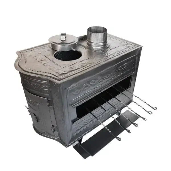 بخاری هیزمی طرحدار کباب پزدار دارای درب پخت و پز|بخاری، هیتر، شومینه|خرمآباد, |دیوار