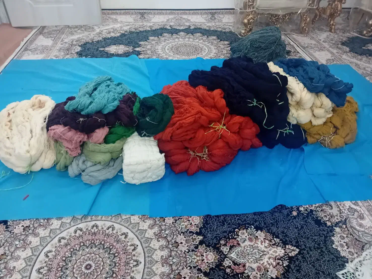 الیاف فرش ماهی دستباف نوع|فرش|سراب, |دیوار