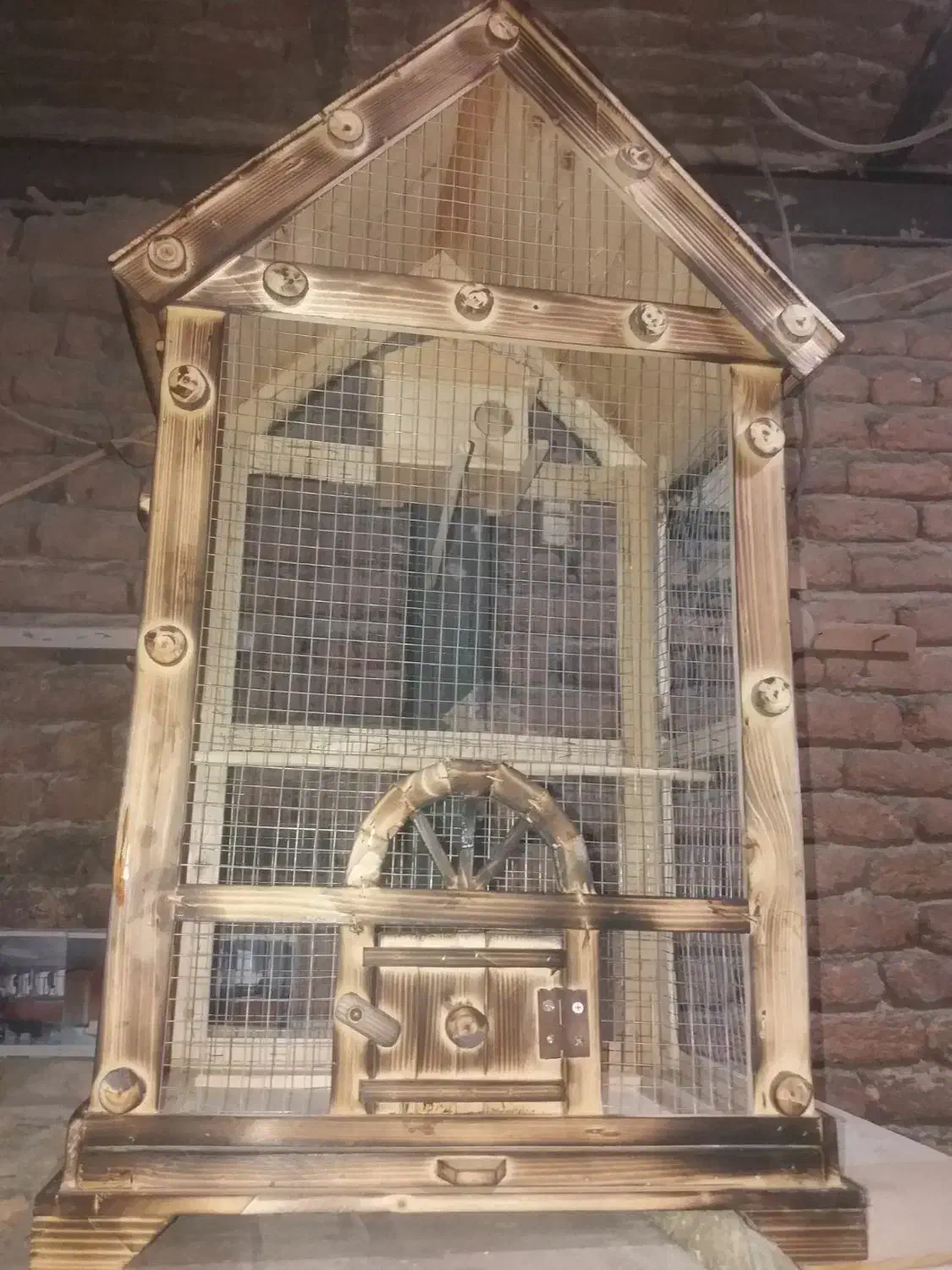 قفس چوبی دستساز  عروس هلندی سهره وقناری|لوازم جانبی حیوانات|اردبیل, |دیوار