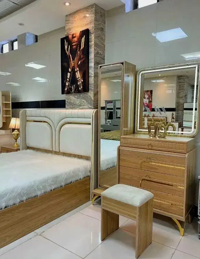 تخت تک نفره دونفره سرویس کامل مدل ارامش|تخت و سرویس خواب|خسروشاه, |دیوار