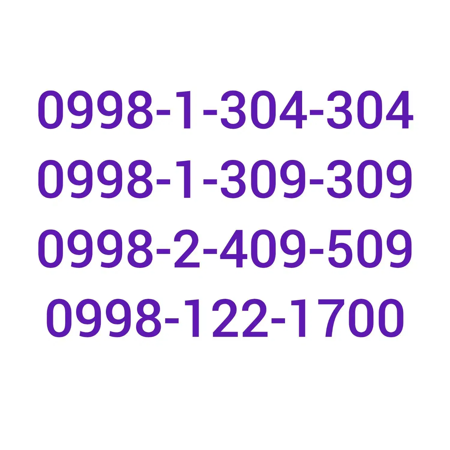 0998-1-304-304|سیمکارت|تهران, جیحون|دیوار