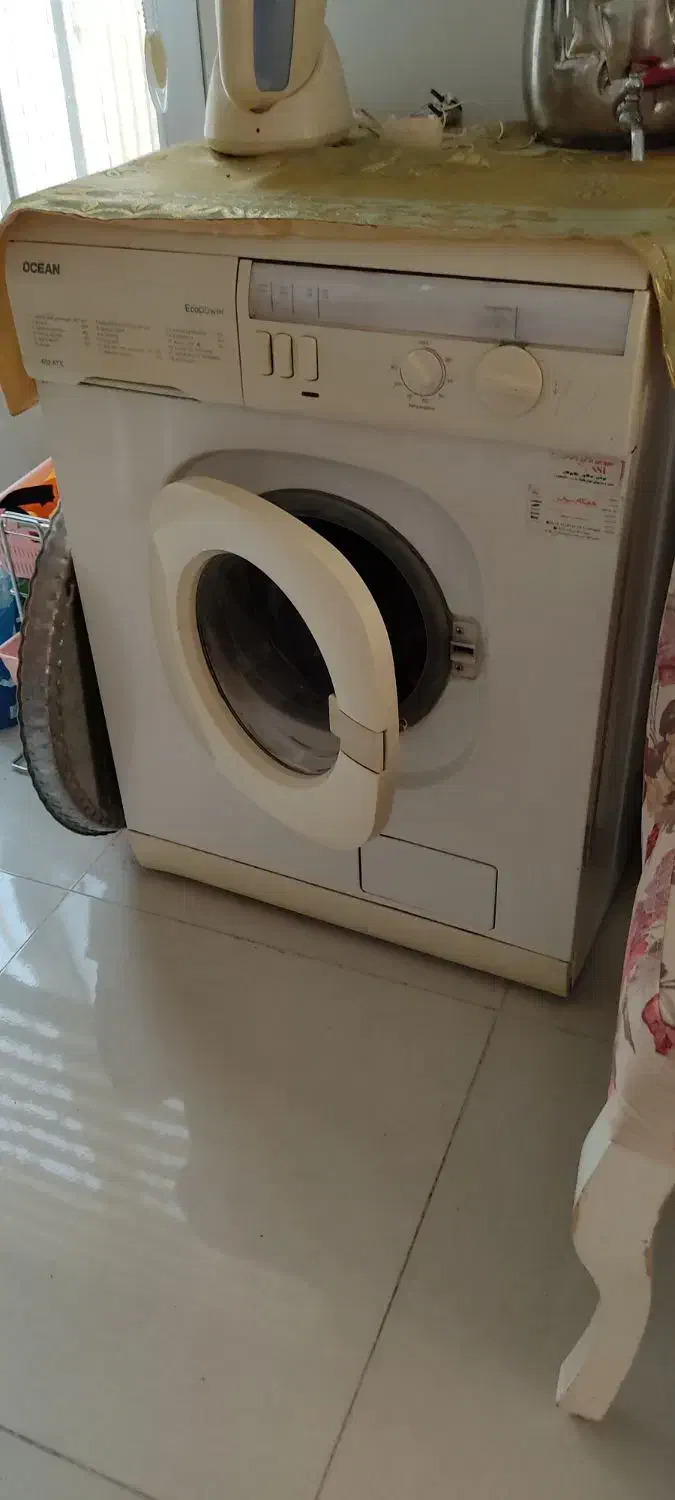 لباسشویی اوشن ۵ کیلویی ایتالیایی|ماشین لباسشویی و خشککن لباس|لشت نشا, |دیوار