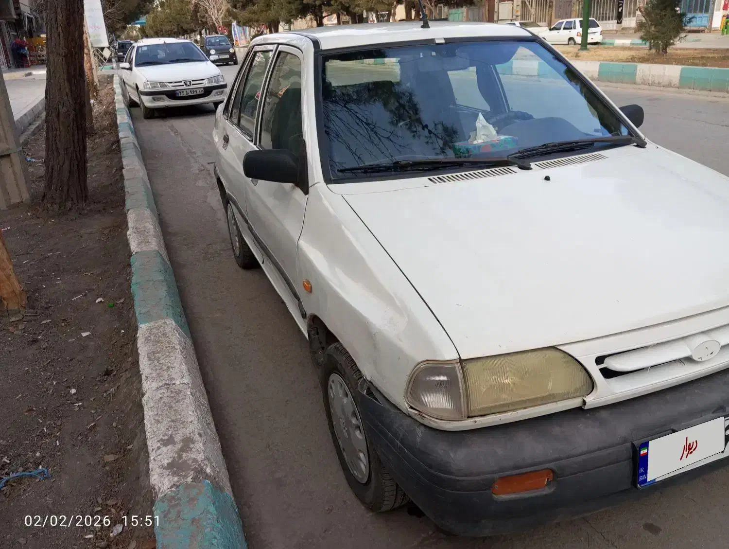 پراید ۸۶سفید سالم|خودرو سواری و وانت|ابریشم, |دیوار