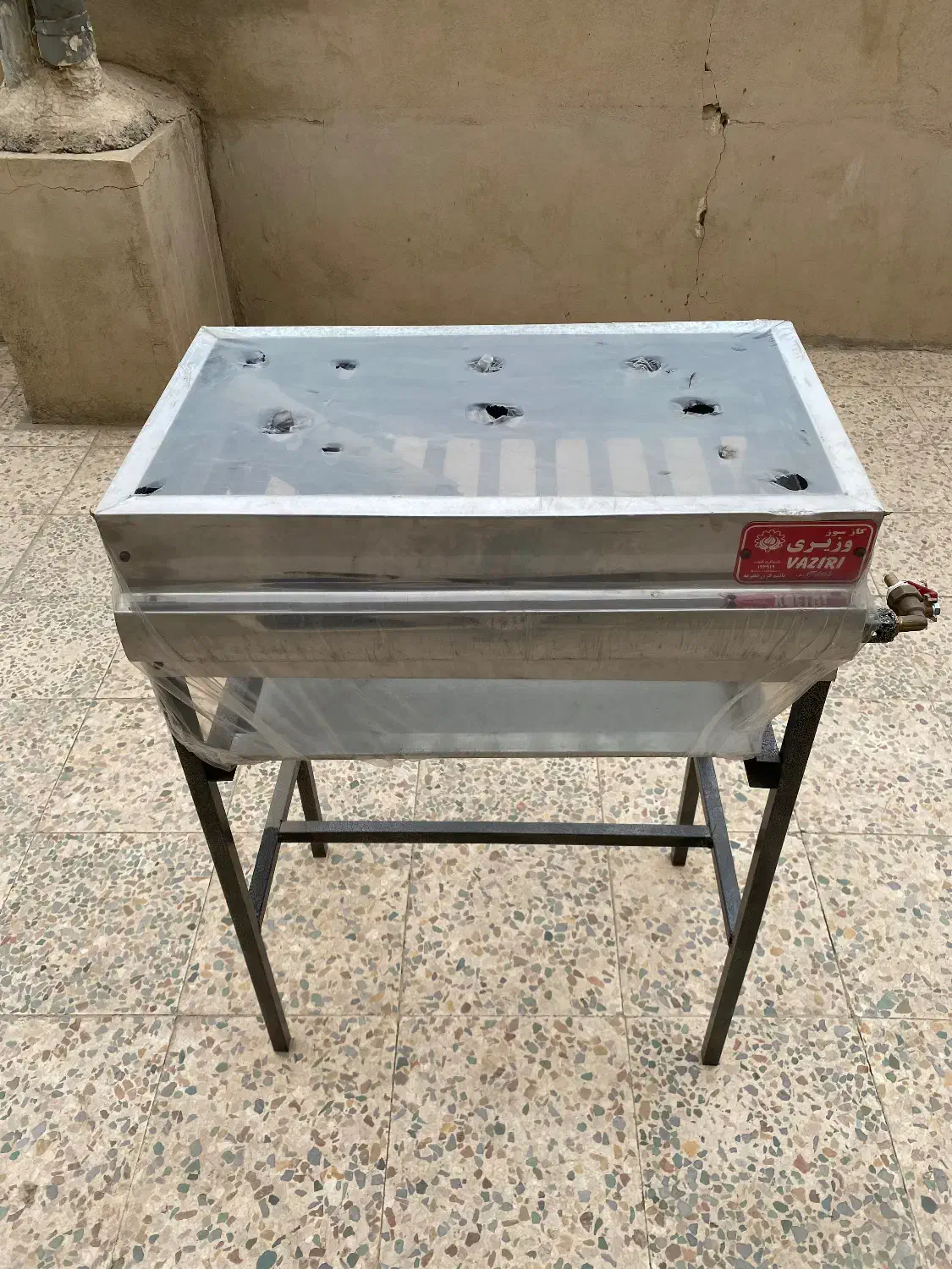 کباب پز استیل ۶۰ سانتی ۹ شعله چدنی|اجاق گاز و لوازم برقی پختوپز|تهران, ونک|دیوار