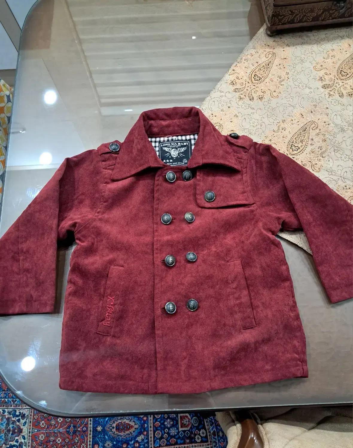 بارانی مخمل بچه گانه|کفش و لباس بچه|اردبیل, |دیوار