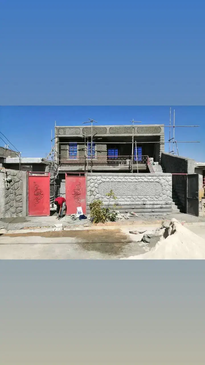 اجرا نمای ساختمان طرح سنگ و چوب|خدمات پیشه و مهارت|دهدشت, |دیوار