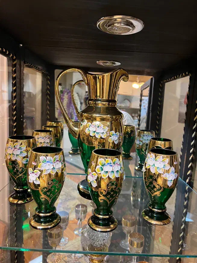 کریستال چک گل مصنوعی خارجی چینی مرغی|ظروف سرو و پذیرایی|تهران, صادقیه|دیوار