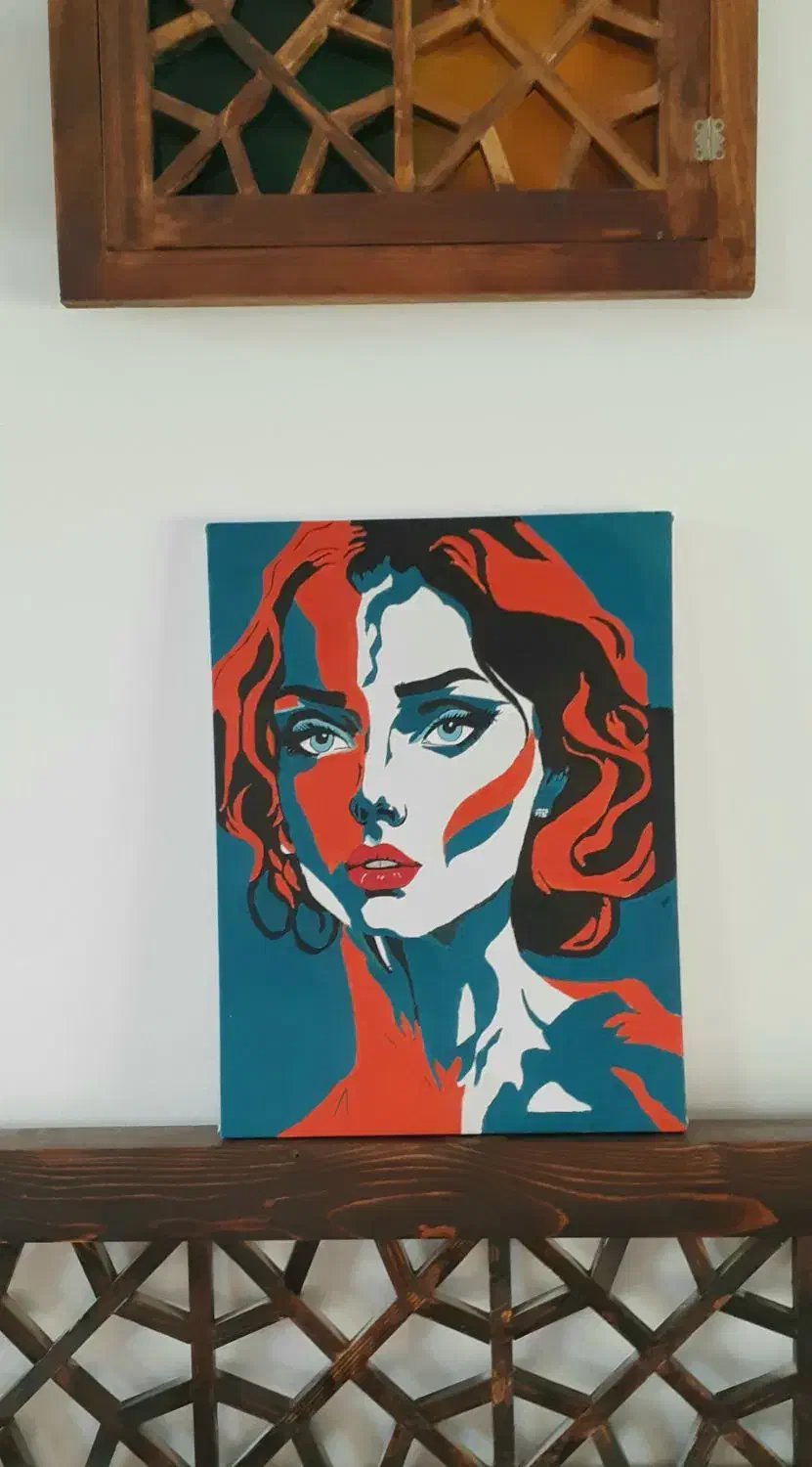 تابلو راز نگاه|تابلو، نقاشی، عکس|مشهد, آزادشهر|دیوار