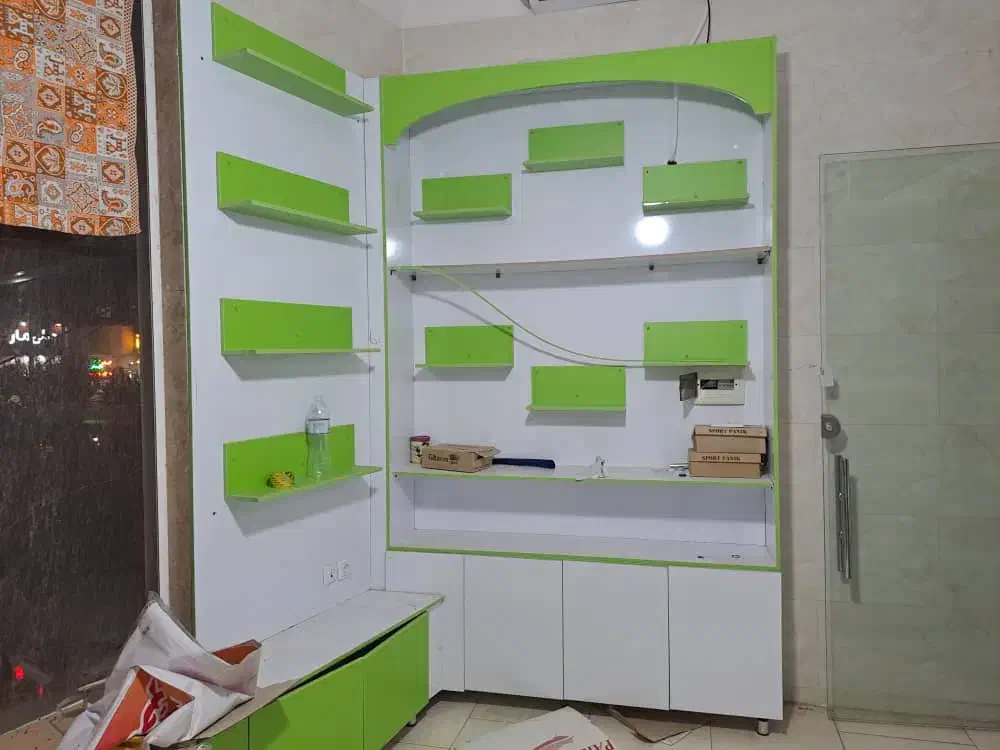 قفسه یا طبقه ی مغازه MDF|کتابخانه، شلف، قفسه‌های دیواری|صفادشت, |دیوار