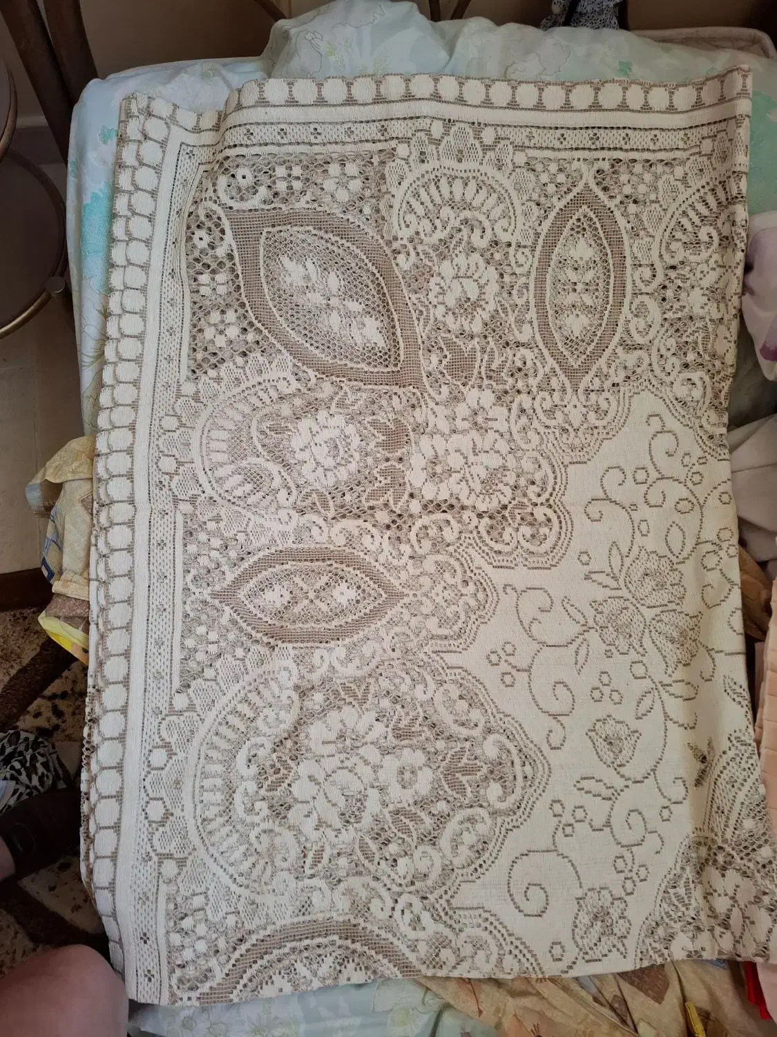 رومیزی گیپور ۸ نفره ژاپنی نو|پرده، رانر، رومیزی|تبریز, |دیوار