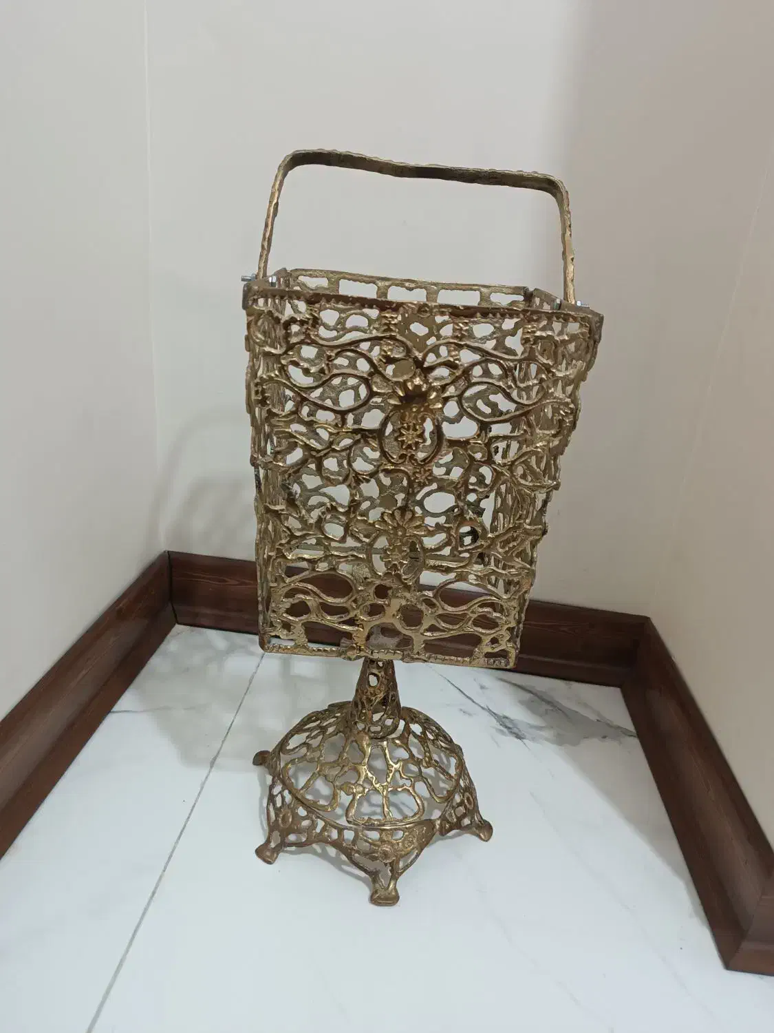 سطل آشغال و جا دستمال کاغذی برنجی|صنایع دستی و سایر لوازم تزئینی|تهران, مشیریه|دیوار