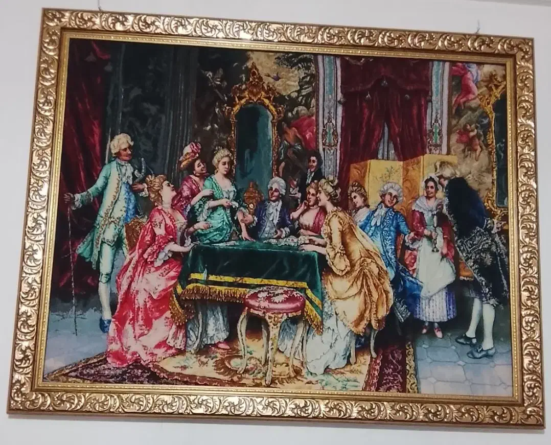 تابلو فرش دستباف تره فرانسه|فرش|آبیک, |دیوار