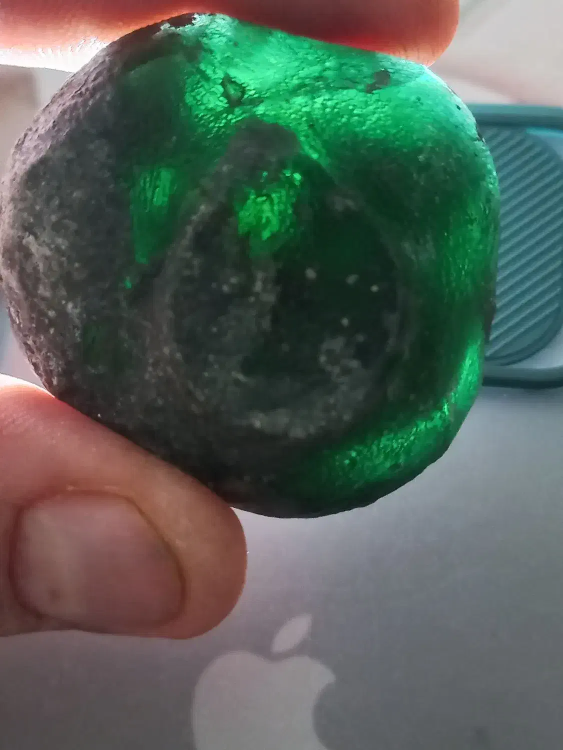 سنگ راف زمرد سیاه برزیلی تو سبز تعداد پایین|جواهرات|تهران, دولاب|دیوار