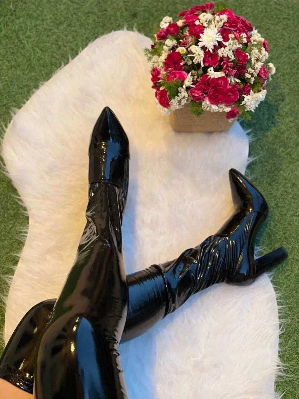 بوت ورنی بلند|کیف، کفش، کمربند|تهران, گرگان|دیوار