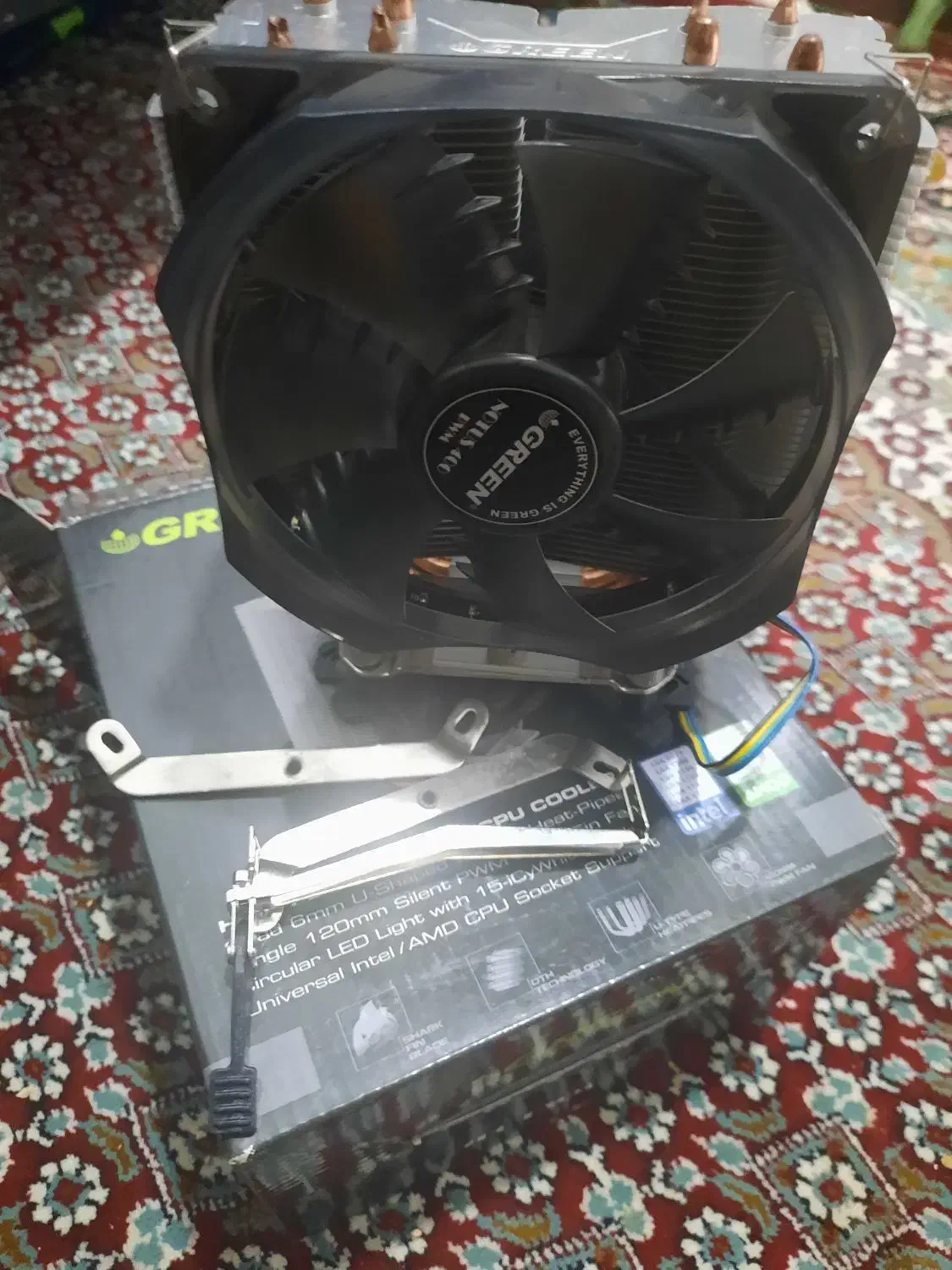 خنک کننده بادی cpu گرین|قطعات و لوازم جانبی رایانه|اهواز, سپیدار|دیوار