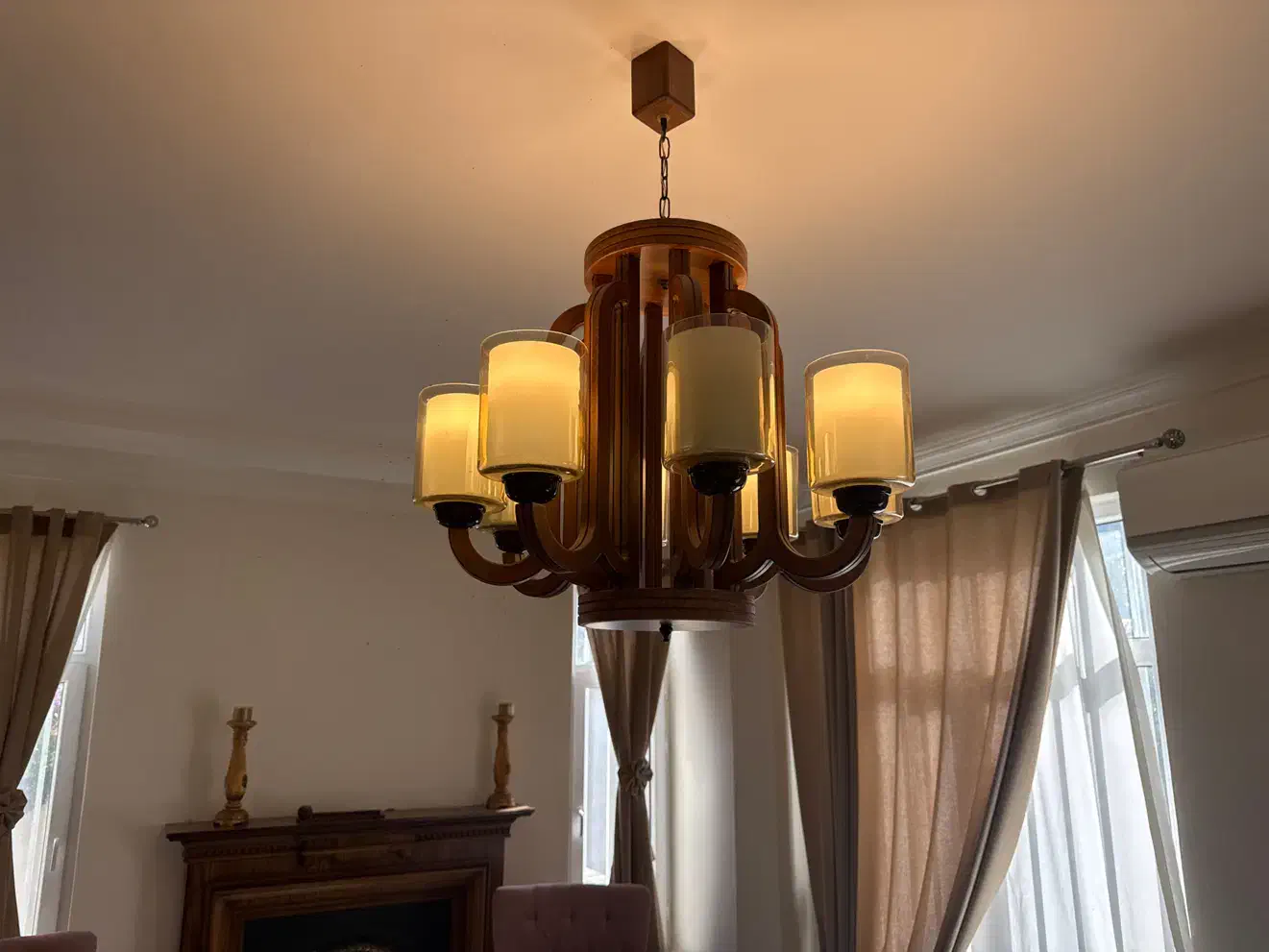 لوستر ۸ شاخه|لوستر و چراغ آویز|نوشهر, |دیوار