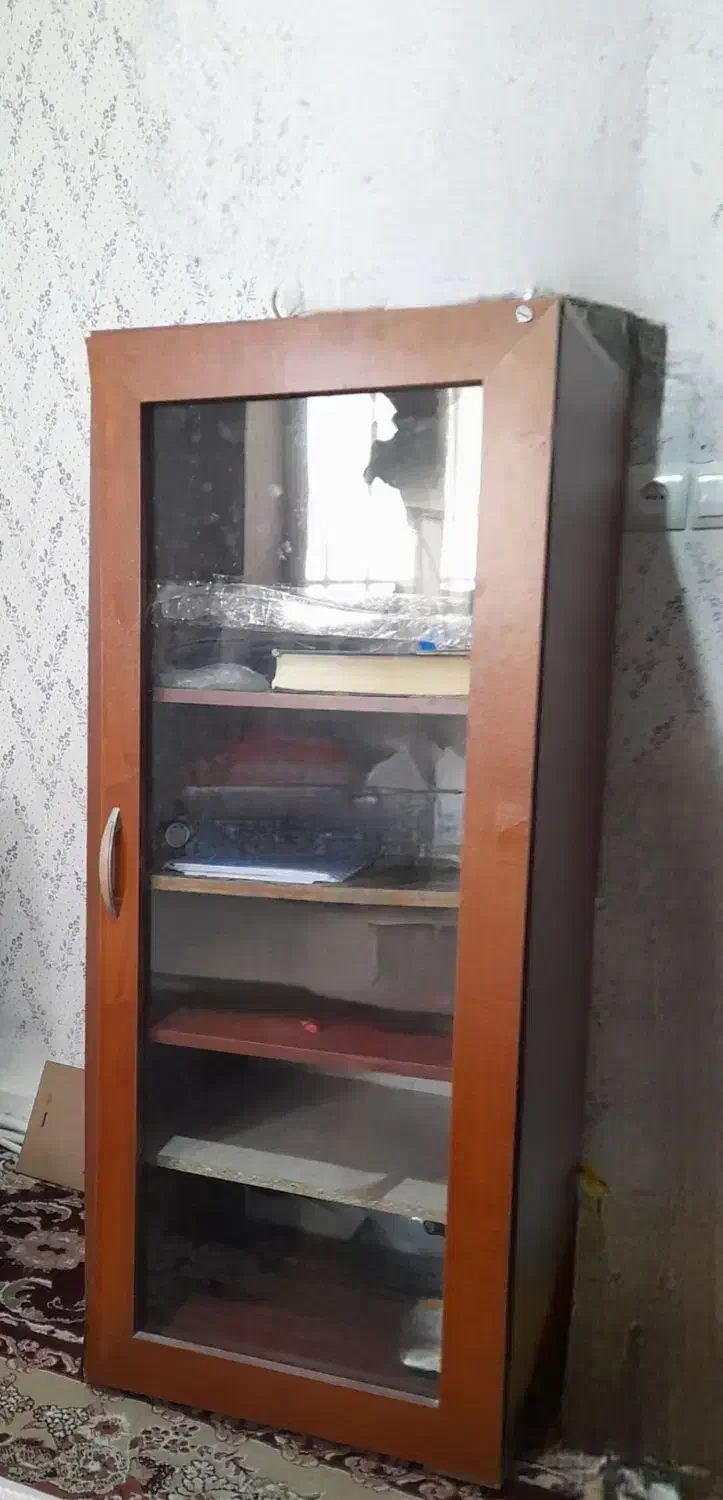 کمد یا کتابخانه چهار طبقه|کتابخانه، شلف، قفسههای دیواری|تربتحیدریه, باغ سلطانی|دیوار