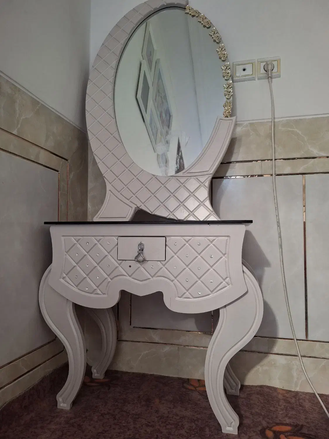 آینه و شمعدان|آینه|نجفآباد, شهید بهشتی|دیوار