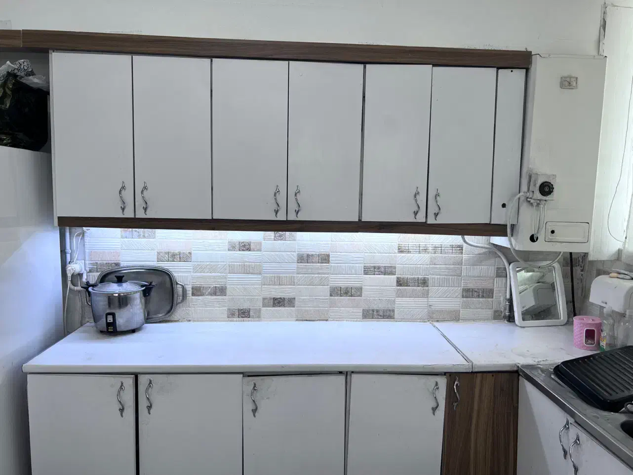 کابینت کامل|آب‌چکان و نظم‌دهنده ظروف|مشهد, ویلاشهر|دیوار