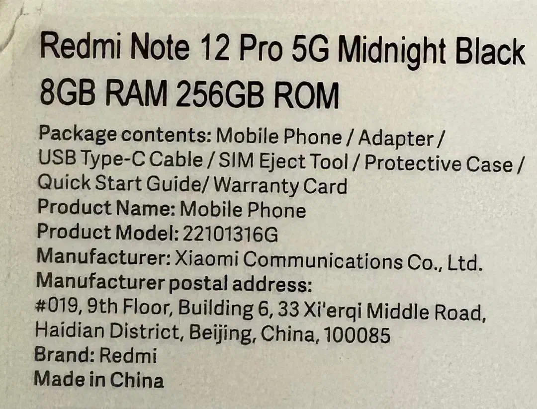 Redmi note 12 pro 5G 256 8G|موبایل|تهران, حشمتیه|دیوار