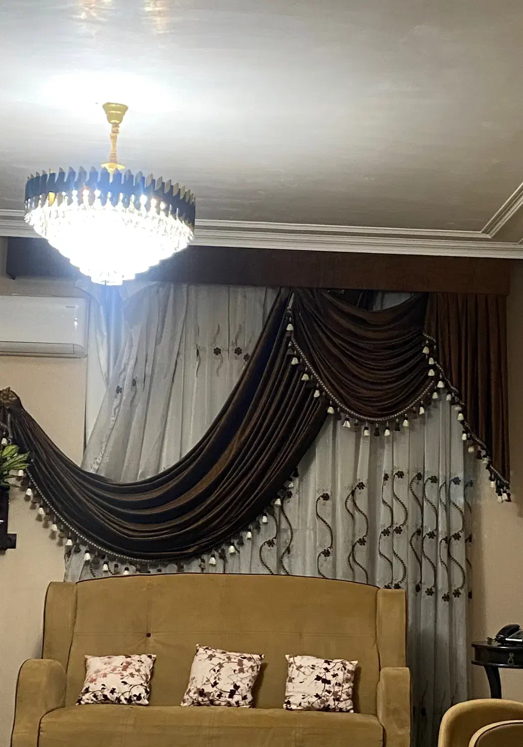 پرده پذیرایی|پرده، رانر، رومیزی|شیراز, پشم شیشه|دیوار