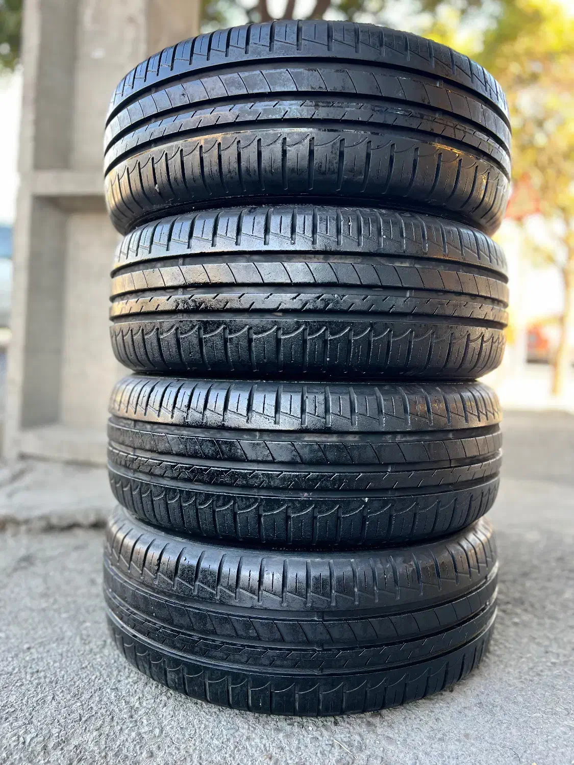 چهار حلقه لاستیک فاق کوتاه GOODYEAR سایز 185/55/15|قطعات یدکی و لوازم جانبی|تبریز, |دیوار