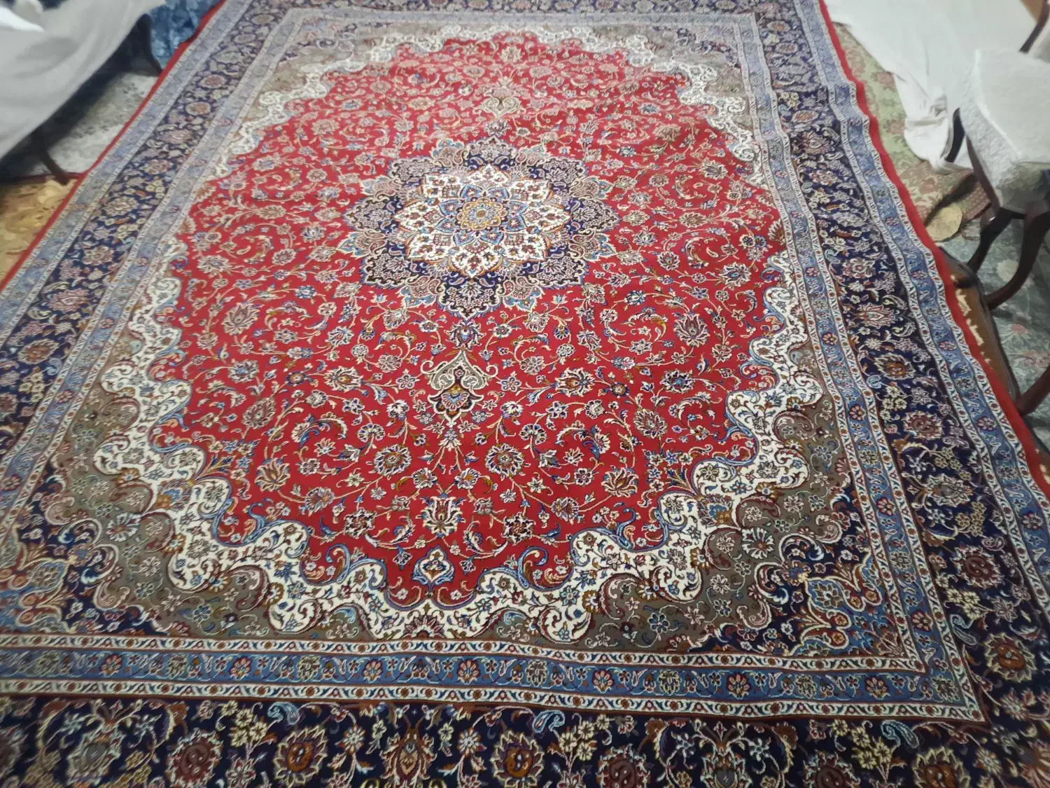 فرش۱۲متری|فرش|آبیک, |دیوار