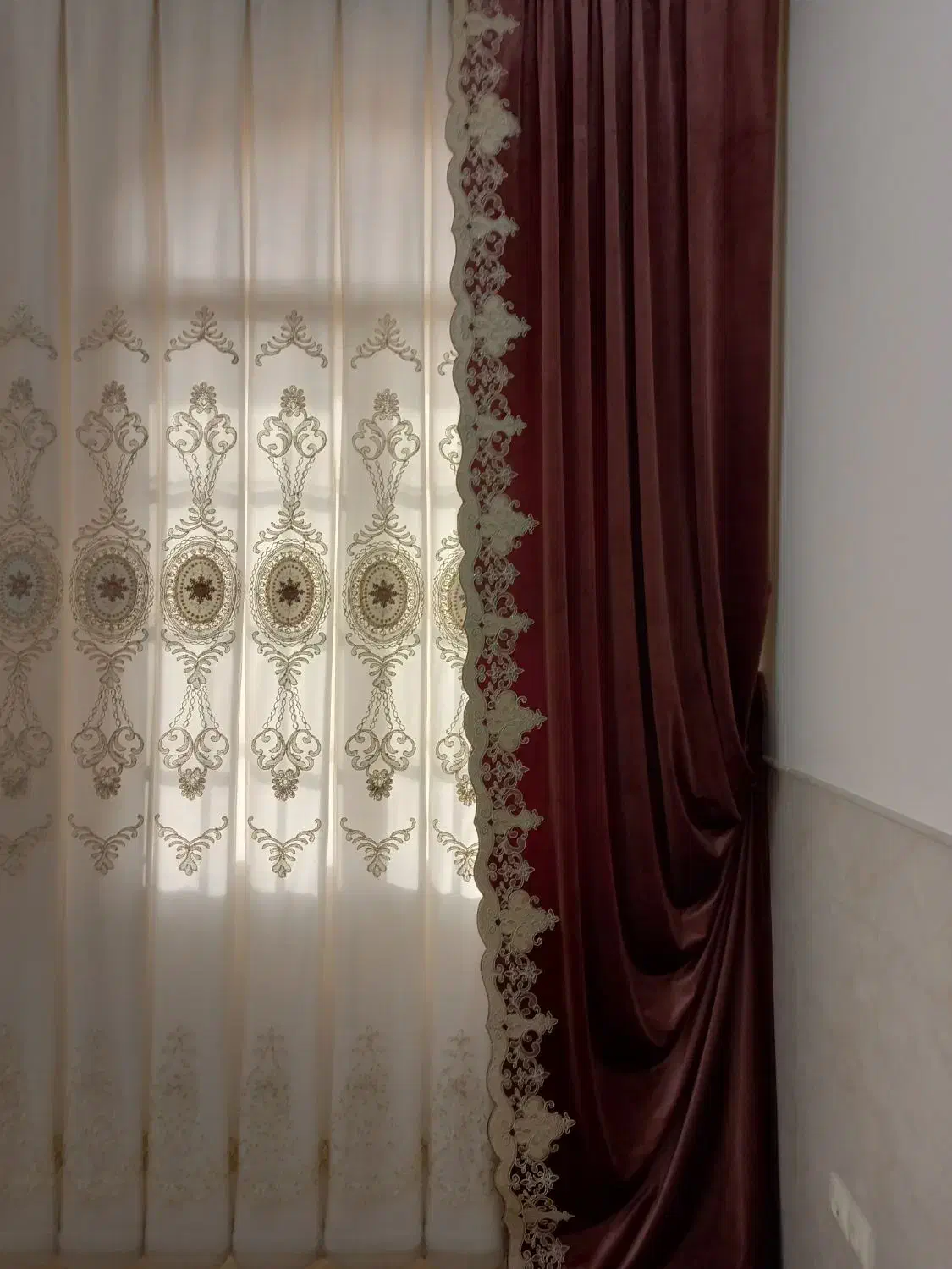 پرده|پرده، رانر، رومیزی|قم, دروازه کاشان|دیوار