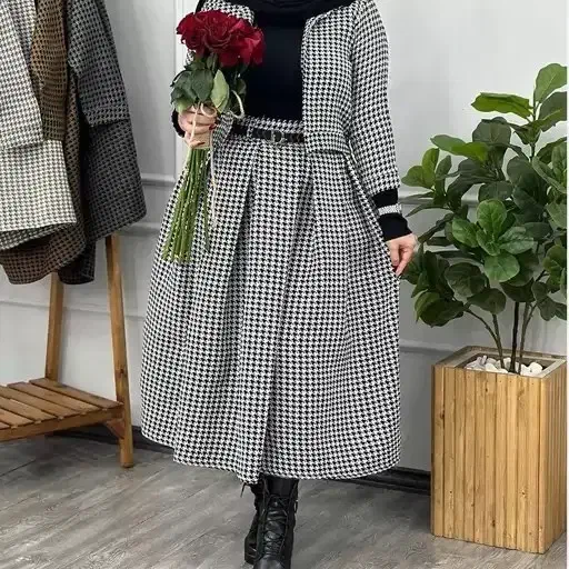 کت و دامن پاییزه رنگ نسکافه ای|لباس|زنجان, |دیوار