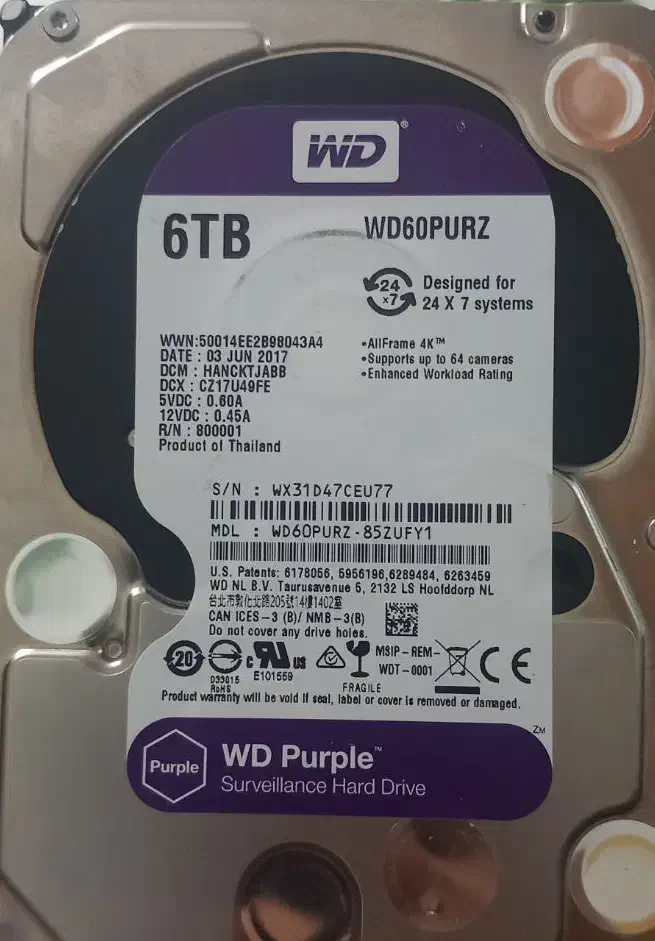 هارد ۶ ترا بنفش|قطعات و لوازم جانبی رایانه|زرقان, |دیوار